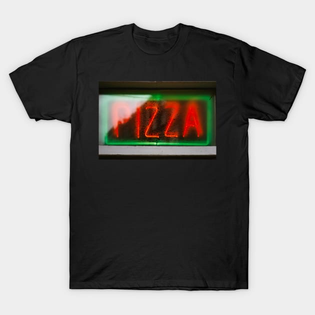 PIZZA SIGN T-Shirt by mooonthemoon